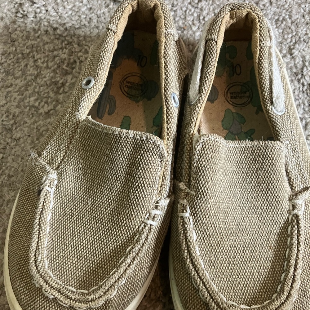 Wonder Nation Kids Slip-on deck shoes Tan
